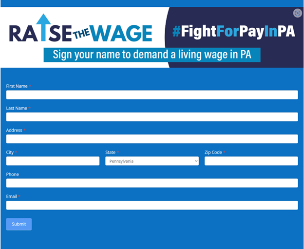 Raise the Wage Petition